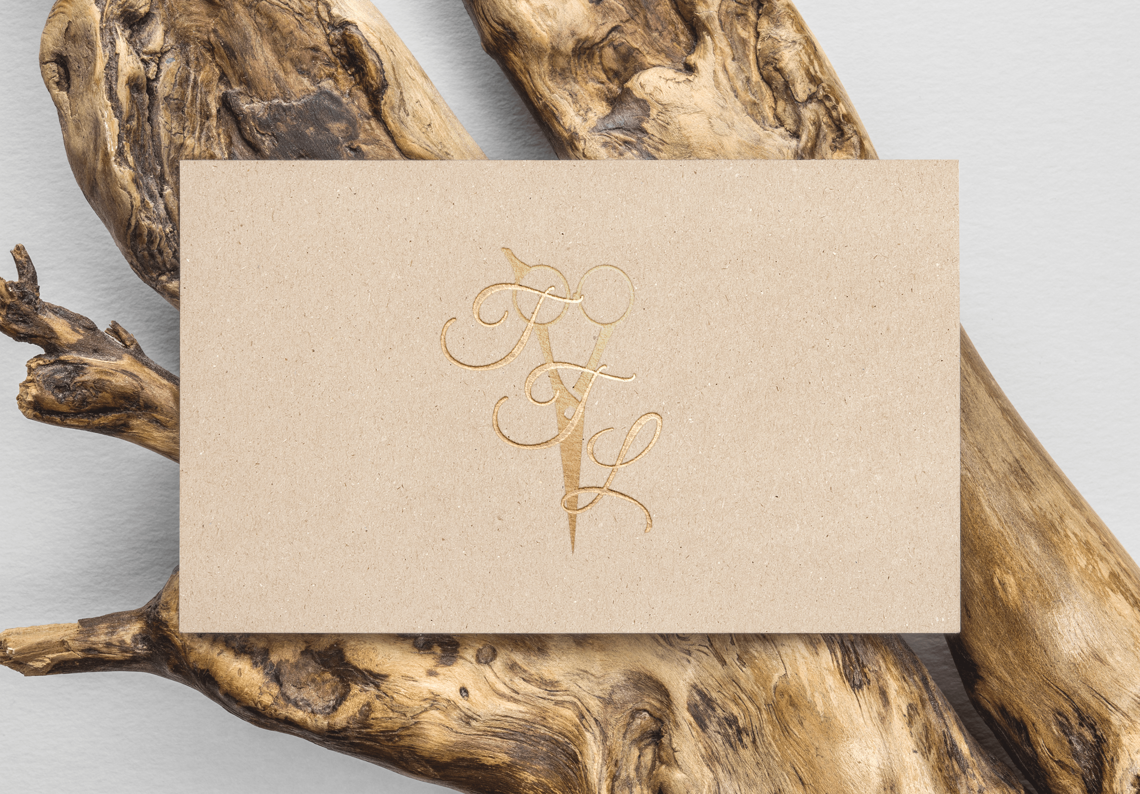 mockup of total look business card logo